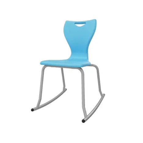 En Rock Educational Chair - Size 5 - Grey Frame - Sky Blue